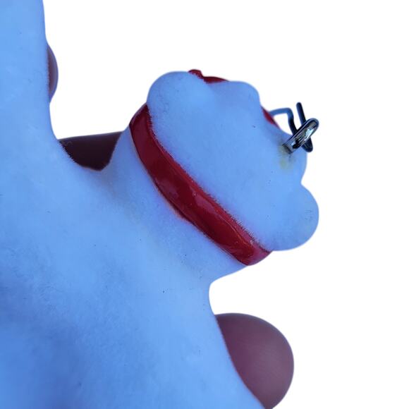 Vintage Coca-Cola Polar Bear Ornament with Bottle on Red Sled 1990s - Picture 7 of 10